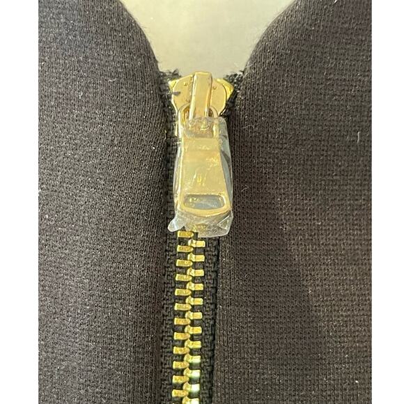 Nine West Women's Fully Lined Ponte Zip Front Jacket Black Size 6 - Picture 4 of 5